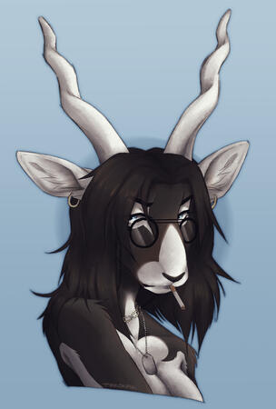shaded bust